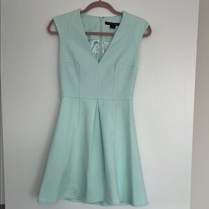 French Connection Light Blue A-Line Mini Dress
